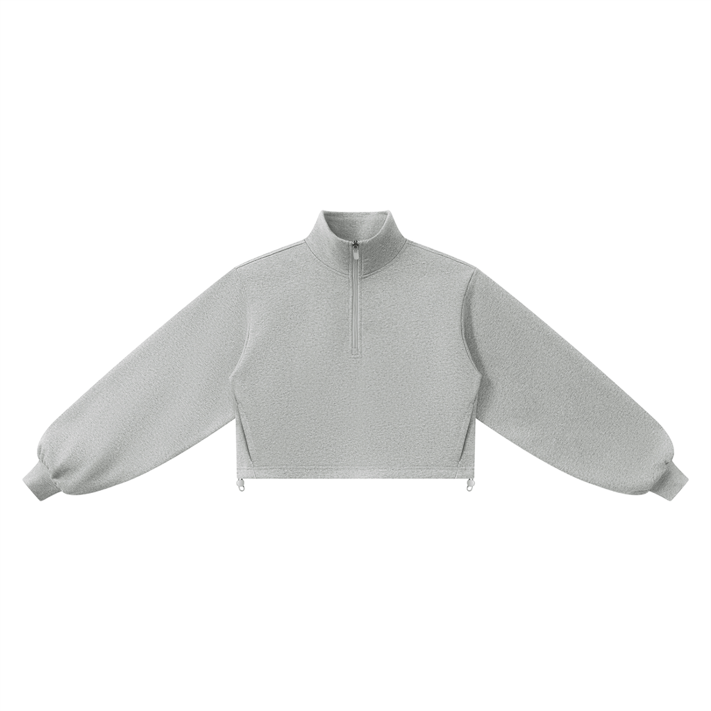 Drop 001 Women’s Mock-Neck Quarter-Zip Sweatshirt